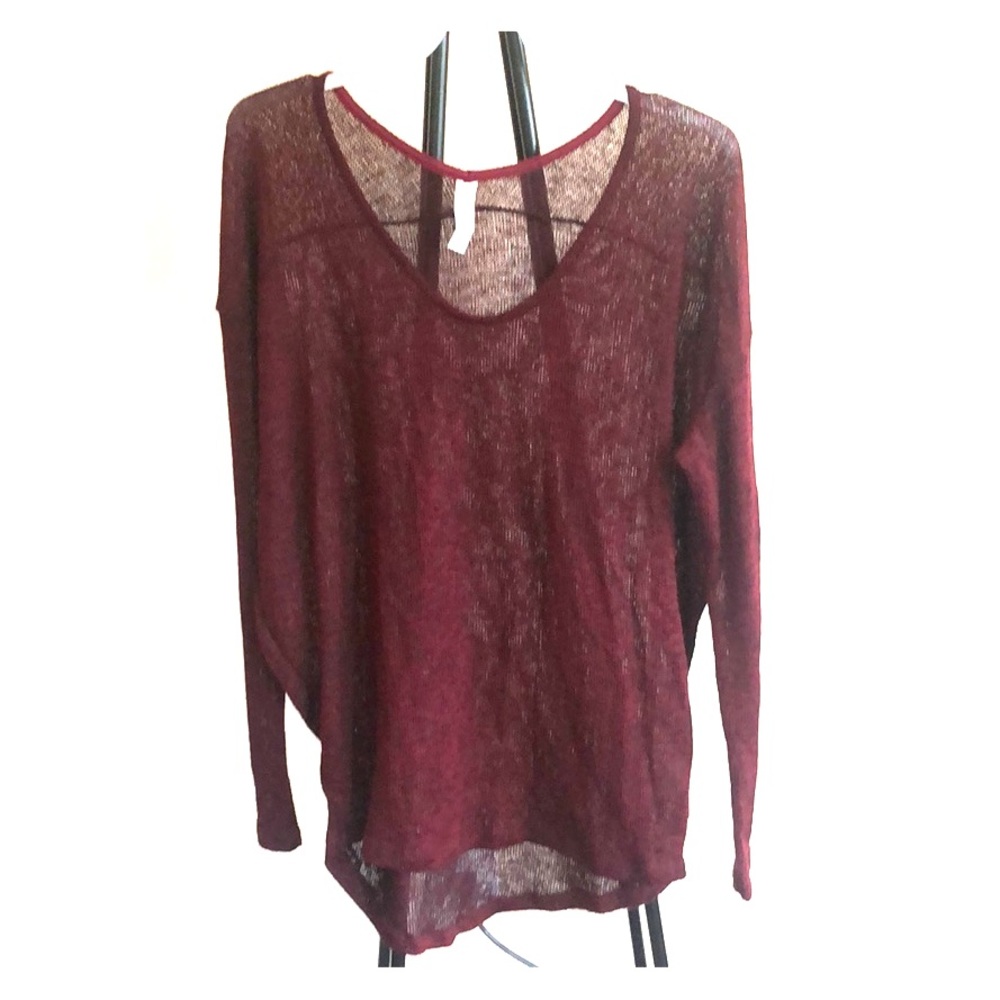 light weight mesh long sleeve sweater